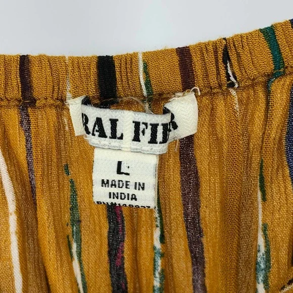 Moral Fiber Boho Romper Striped Women's Size Large-Runs small.More like a M-L - Picture 5 of 6